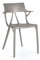 Kartell A.I. Stuhl, Polypropylen, Metallic Grey, 55 x 59 x 94 cm, 2 Stück