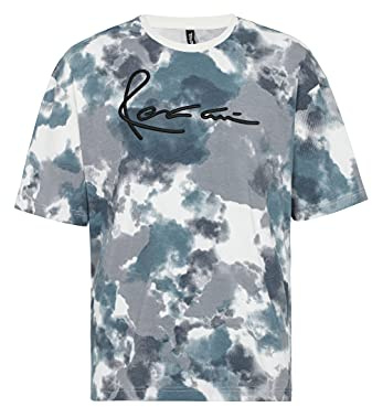 T-Shirt für Herren Oversize Kurzarm Baumwolle Rundhals Tie Dye