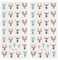 Lurrose 10 Stücke Floral Hirsche Nail Art Aufkleber Weihnachten Elk Muster Nagel Decals Mode Nagel Diy Dekoration Tools
