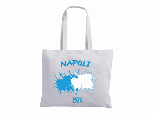 Tipolitografia Ghisleri 1926 Napoli Flag Bag in Cotton with Long Handles