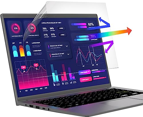 Mamol 2 Pack 15.6 Inch Laptop Screen Protector, 16:9 Aspect Blue Light Anti Glare Filter Shield Blocker Cover for 15.6in Computer, 15 In Uv Blocking HD Bubble-Free Eye Protection Film