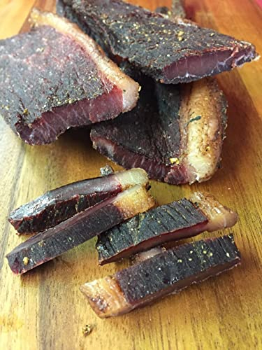 Edelfleisch 500 Gramm 5Sorten Biltong Beef Jerky Trockenfleisch am Stück/Stix