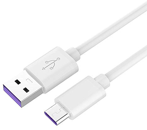 PremiumCord Câble de Charge Rapide USB-C 0,5 m, Super-Quick 5A, Connecteur USB de type C sur USB A, USB 2.0, Câble de Charge Rapide et de Données Adapté aux Appareils de Type C, Blanc, 0,5 m