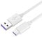 PremiumCord Cavo di Collegamento USB, Cavo di Ricarica Fino a 5 A, Potenza 100 W, Supporta PD 3.0 / QC 4.0, Cavo Dati Fino a 480mbit/s, USB Tipo A Maschio a USB Tipo C Maschio, Bianco, Lunghezza 0,5m