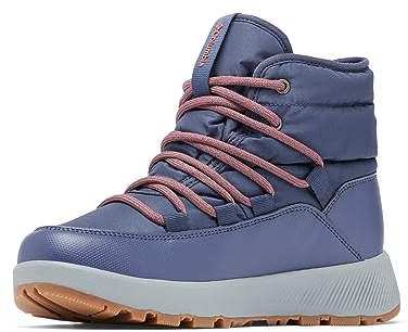 Columbia Slopeside Village Omni-Heat Mid WP wasserdichte Schneestiefel für Damen, Blau (Nocturnal x Beetroot), 39 EU