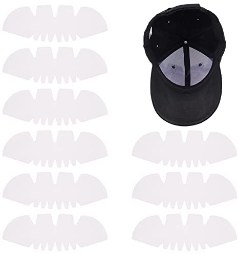 FINGERINSPIRE 24PCS Plastikhutformer Hut Innenstütze (Klar, 26.5x9.5cm) Baseballmütze Versteifung Krone Hutformung Polsterung Hutstretcher Flex Fit für Ball Caps Form & Snapback Unterstützung