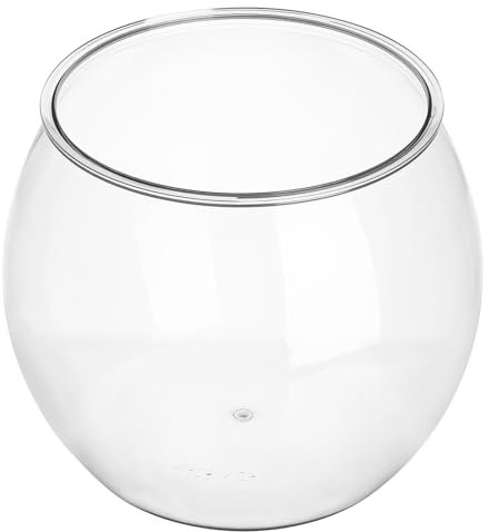 OATIPHO Bocal Poisson Rouge, Petit Aquarium Transparent Aquarium Tube Terrarium en Plastique décor de Table de dîner s Globe Bol de Poisson Rouge en Plastique bocaux à Poissons Bulle
