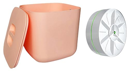 Turbina giratoria USB para lavavajillas, barril para lavavajillas, para , ropa interior, lavar platos para viajes, hogar, color rosa