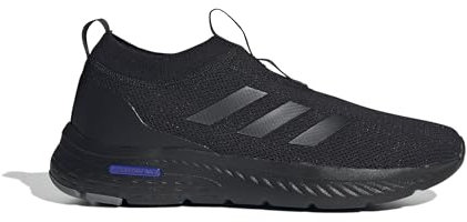 adidas Hombre Cloudfoam Move Sock Shoes, Core Black/Core Black/Lucid Blue, 45 1/3 EU