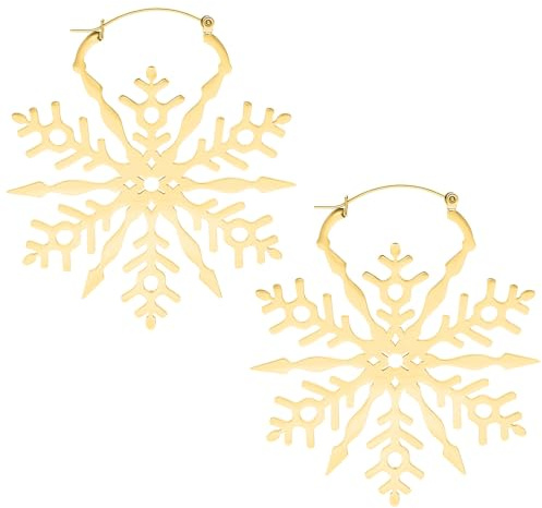 Wildcat Ohrringe - Snowflake Hoops | Chirurgenstahl 316L - hautverträglich, langlebig, wasserfest