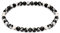 EUMENIDES Damen-Naturstein-Armband, Turmalin, Tigerauge, Obsidian, Achat-Kristallstein, QUALITÄT A, 7,2 Zoll, 4/6MM (Mit Zebra-Muster, 4MM)