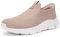 Zapatillas Casual para Mujer Slip-ins Zapatos de Caminar Deportivas Correr Tenis Sneaker Cómodas Manos Libres Sin Cordones Rosa 40EU