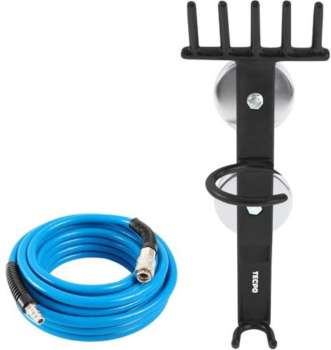 TECPO Magnethalter für Druckluft Werkzeug Stecknüsse mit Druckluftschlauch, 10m