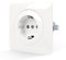 CNBINGO Presa singola da incasso con artigli – semplice presa Schuko con materiali ignifughi PC – 16 Amp contatto di protezione presa da parete con sicurezza per bambini – bianco puro