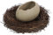 Garneck Ciotola Da Dessert a Guscio D'Uovo Con Nido D'Uccello Ciotola Per Gelato in Ceramica Decorazione Per Stoviglie Per Feste Di Pasqua Ciotola Per La Casa Estiva Ciotola Per Cibo a Guscio D'Uovo