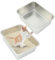 RANYPET Katzentoilette Edelstahl für Kätzchen 2 Stück, Edelstahl katzenklo für Katzen und Kaninchen, Katzenklo offen, Leicht zu Reinigen Niemals Gerüche, Fleckfrei, Rostfrei, Robuste(45×35×15cm)