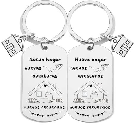 FGHJK Llavero de Pareja para Nuevo Hogar 2024, Regalos de Inauguración de la Casa, Regalos Cálidos para Parejas (2)