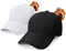 Baseball Cap Damen Kappe Sommer Basecap Pferdeschwanz, Verstellbar Frauen Ponytail Cap Baseballmütze Mesh Atmungsaktiv Sonnenhut Freizeit Kappe mit Zopfloch Outdoor Sports Kreuz Weiß Schwarz