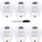 Farol volador 100% biodegradable de papel, blanco linterna china volante, ideal para tus eventos, bodas, fiestas, año nuevo, 6 piezas