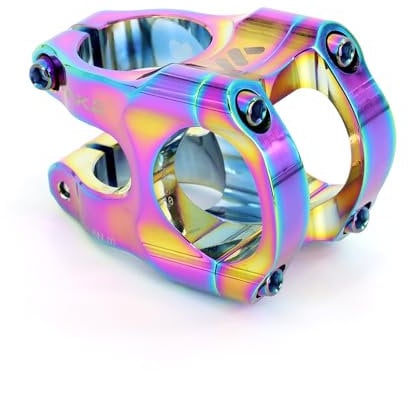 BESNIN Attacco Manubrio Bici 35mm/45mm 0° o 7° colorato Attacco Manubrio Corto MTB CNC in Alluminio 31,8 per Mountain Bike Attacco Manubrio Bici (A Style 35mm)