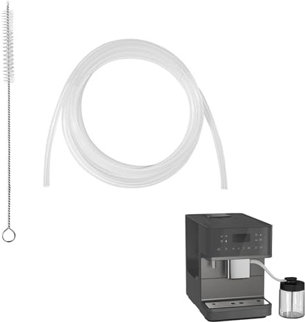 Coffee Machine Milk Pipe, Milk Silicone Pipe, Coffee Machine Hoses with Hose Cleaning Brushes, CoffeeMachine Silicone Tube Replacement Pipes