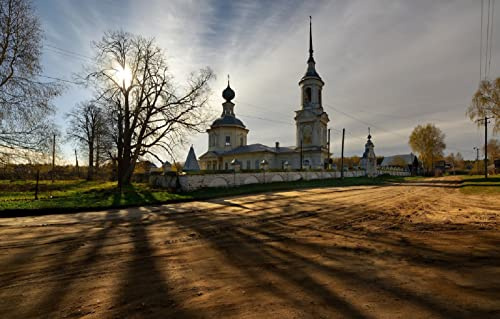 kinderpuzzle 3D Puzzle 1000 Teile City Road Temple Kostroma Provinz Kostroma 38x26cm