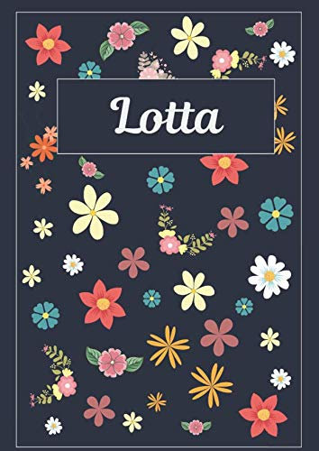 Lotta: Tagebuch Malbuch Notizbuch Journal | 120 Seiten | DIN A4 | Blanko | Geschenkidee