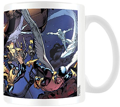 X-Men Sentinel Takedown Taza de cerámica, Multicolor