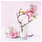 Bilderwelten Fliesenaufkleber Magnolie im Glas Fliesengröße 20 x 15cm, Größe 120 x 120cm