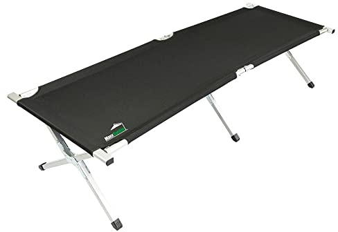 MaxxGarden Campingbett - Klappbett mit Transporttasche - Gästebett Klappbar - Camping Feldbett - 190x64x43 cm