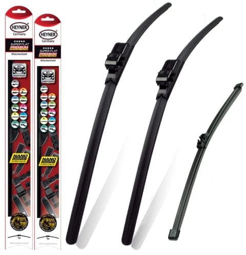 HEYNER Germany Super Flat Wiper Blades Size 2828 Rear 13 G Fits VW Golf Plus 2009-2014 HSF2828SL13G