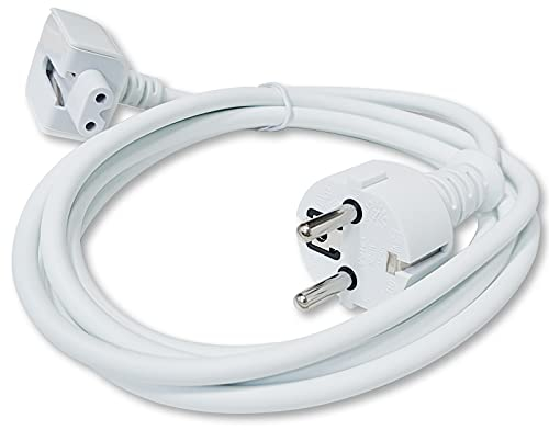 Rhinenet Netzteil Verlängerungskabel EU Plug für Apple MacBook Pro 13 15 17 A1278 A1286 A1297 Air 11 13 A1370 A1465 A1369 A1466 Mini Retina 12 Laptop Wandkabel Kabel Leitungsladegerät 6 Fuß