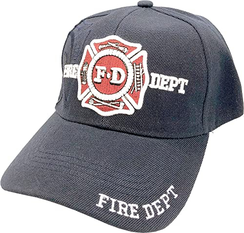 Feuerwehrmann Offizier Uniform verstellbare Baseballkappe, schwarz, Einheitsgröße