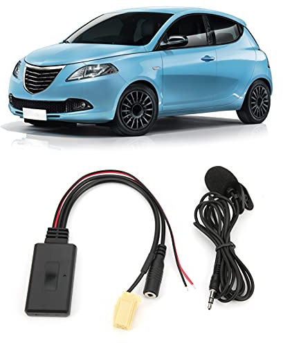 Tefola Modulo Bluetooth per Auto, Adattatore Audio Bluetooth 5.0 per Auto, Microfono di Ricambio per Fiat 500/Grande Punto/Qubo/Fiorino