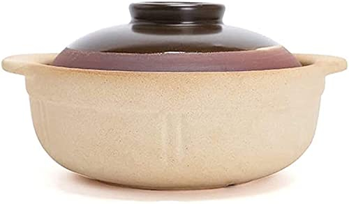 Casserole Dishes with Lids Soup casserole Traditional Unglazed Ceramic Casserole,heatresistant Slow Cooking Clay Pot