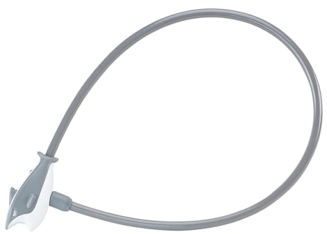 Prophete Kabelschloss, Wendeschlüssel Ketten-L:65 cm, Ø:8mm, Sich.Stufe 2, grau