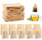BUYGOO 300 Stück Teebeutel für Losen Tee, 8x6cm Teefilter Papier für Losen Tee, Teebeutel mit Kordelzug, Teefilter für Losen Tee, Teebeutel zum Selbstbefüllen,für Duftender Tee Gewürze Kaffee - Natur