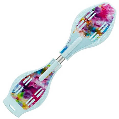 Durable Caster Skateboard with 2 Illuminated Wheels 360° Turning Board