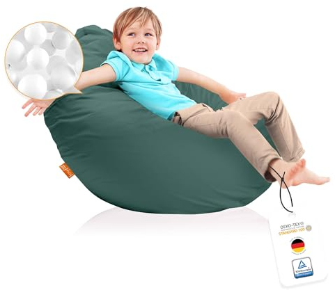 joyfill Sitzsack für Groß und Klein (BioFoam gefüllt | 240 L) (5063 Petrol)