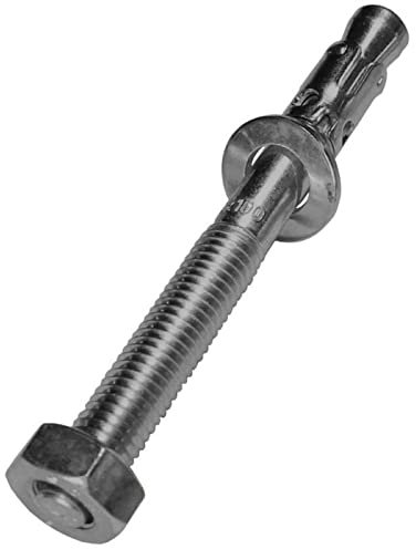 Lumonic Schwerlastdübel M10 x 115mm | hochwertige Edelstahl V4A Keilanker | Durchsteckmontage, SOFORT BELASTBAR | Betonanker, Schwerlastanker | für Überdachungen, Geländer, Regale, Trennwände