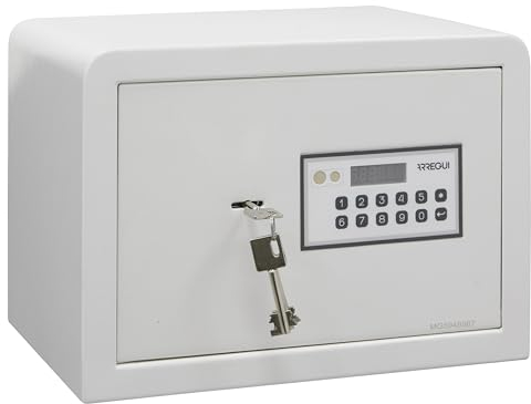ARREGUI Magna 590020 Möbeltresor mit 2 Faktor-Sicherheitsschloss: Zahlencode + Schlüssel | Safe Tresor mit Doppelbolzen Verriegelung | Kleiner Tresor für Zuhause, Büro oder Gewerbe | 25x35x25cm | 16L