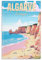 Jdheeh Vintage-Poster auf Leinwand, Motiv: Algarve, Portugal, Wanddekoration, 40 x 60 cm