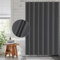 Funria Duschvorhang 180x200 cm PEVA Dark Grau Badevorhang Anti-schimmel Wasserdicht Badezimmer Vorhänge mit 12 Duschvorhangringe Duschvorhang Badewanne