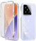 Yutwo Hülle Kompatibel mit Xiaomi 15 360 Grad Stoßfest Schutzhülle Rundumschutz Cover Case mit Eingebautem Displayschutz Robust Bumper Durchsichtig Handyhülle für Xiaomi 15, Clear