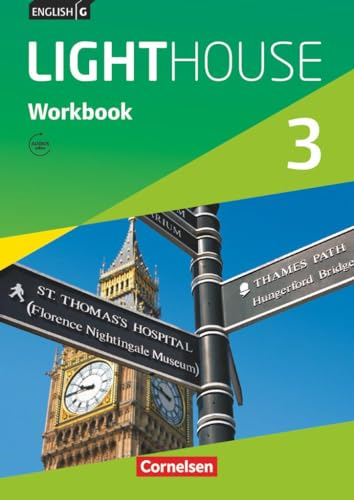 English G LIGHTHOUSE - Allgemeine Ausgabe: Band 3: 7. Schuljahr - Workbook mit Audio-Download ab März 2017, 1. Auflage, 5 Druck: Workbook mit Audios online