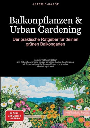 Balkonpflanzen & Urban Gardening: Der praktische Ratgeber für deinen grünen Balkongarten: Von der richtigen Balkon- und Kübelpflanzenerde bis zur ... kreative Gestaltungsideen (Gartenbau (DE))