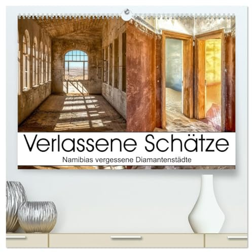 verlassene Schätze (hochwertiger Premium Wandkalender 2026 DIN A2 quer), Kunstdruck in Hochglanz: Die vergessenen Diamantenstädte Namibias (CALVENDO Orte)