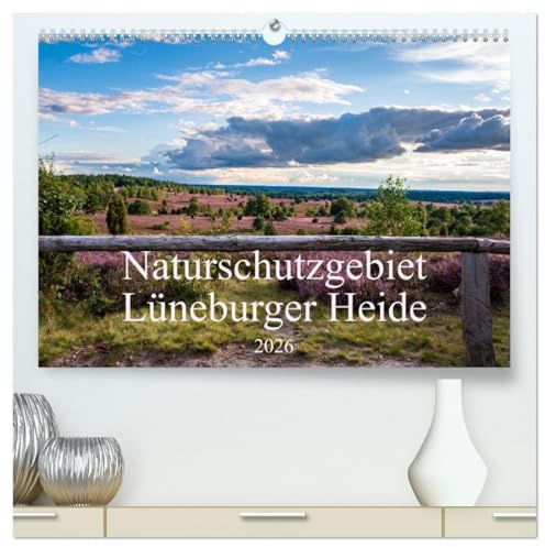 Naturschutzgebiet Lüneburger Heide (hochwertiger Premium Wandkalender 2026 DIN A2 quer), Kunstdruck in Hochglanz: Wandern in der traumhaften Heidelandschaft rund um den Wilseder Berg (CALVENDO Natur)