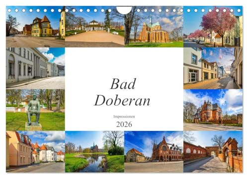Bad Doberan Impressionen (Wandkalender 2026 DIN A4 quer), CALVENDO Monatskalender: Die Stadt Bad Doberan in zwölf wunderschönen Bildern festgehalten (CALVENDO Orte)