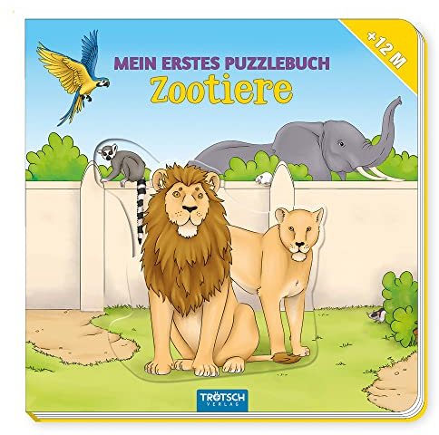 Trötsch Pappenbuch Mein erstes Puzzlebuch Zootiere: Beschäftigungsbuch Spielbuch Puzzlebuch